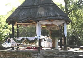 wedding gazebo and restaurant lapa at Bushveld Lodge